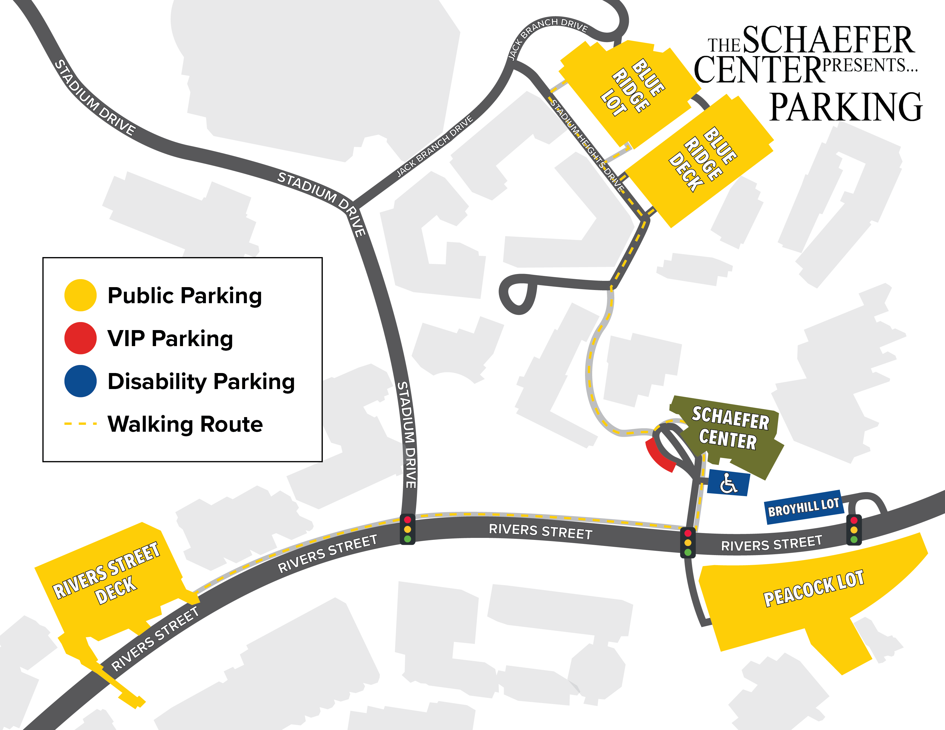 Schaefer Center parking map