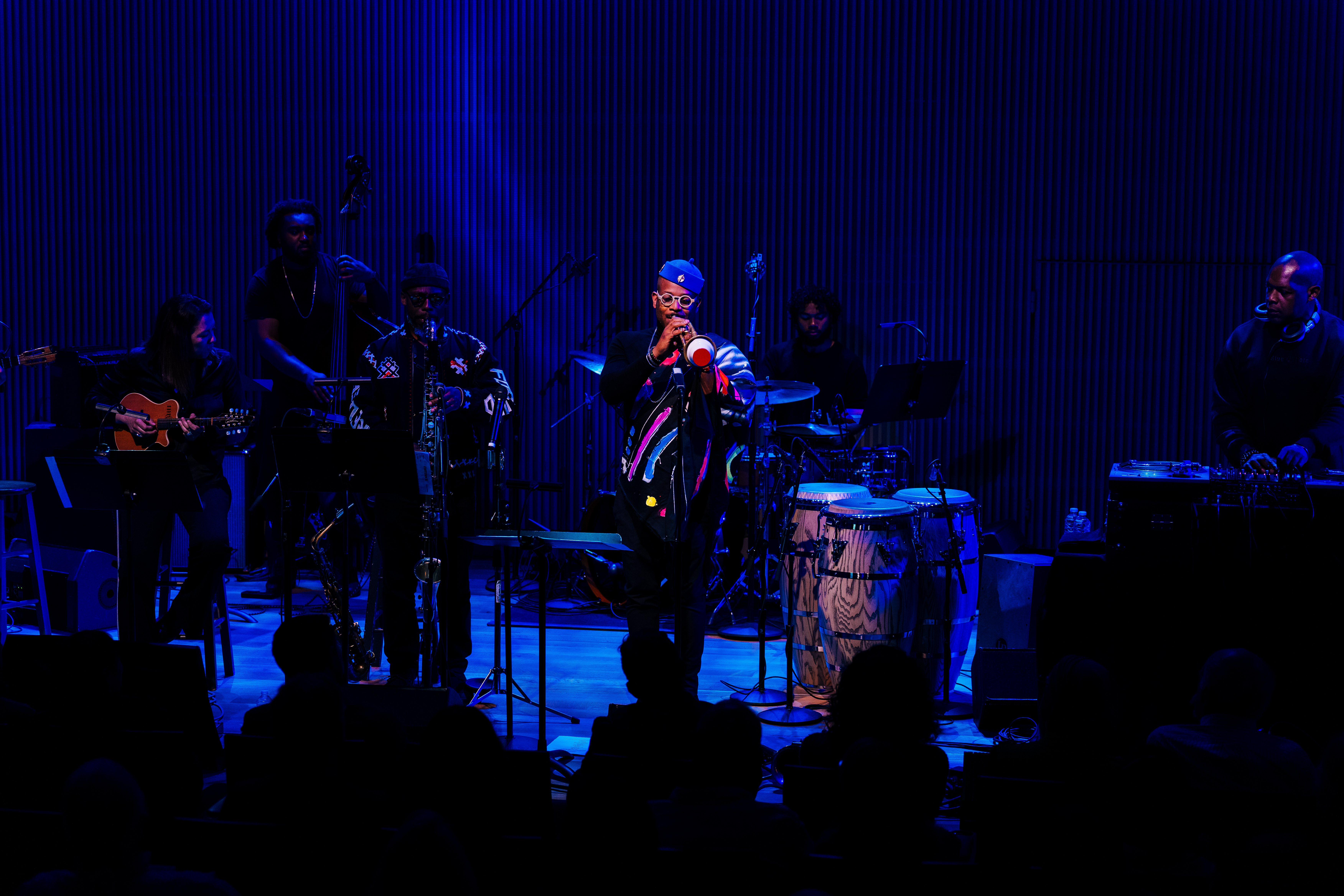 Etienne Charles playing trumpet