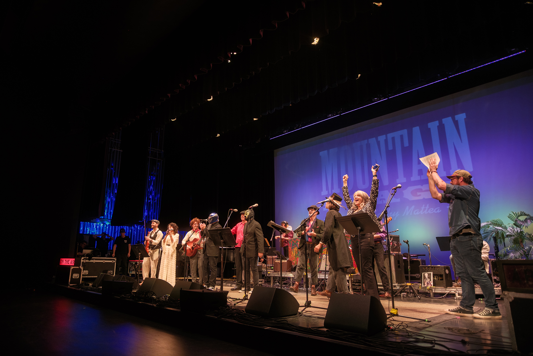 Mountain Stage artists on stage