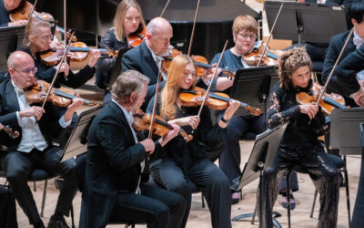NC Symphony playing music at a concert in Raleigh, NC